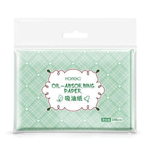 Load image into Gallery viewer, 100pcs Face Oil Blotting Paper Green Matting Face Wipes Facial Cleanser Oil Control Shrink Pore Face Cleaning Tool